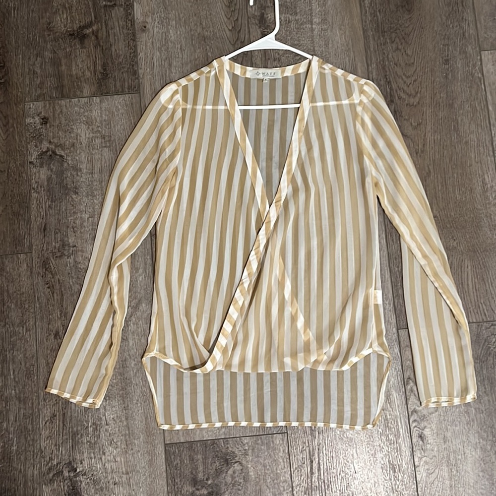 Wayf Striped Blouse